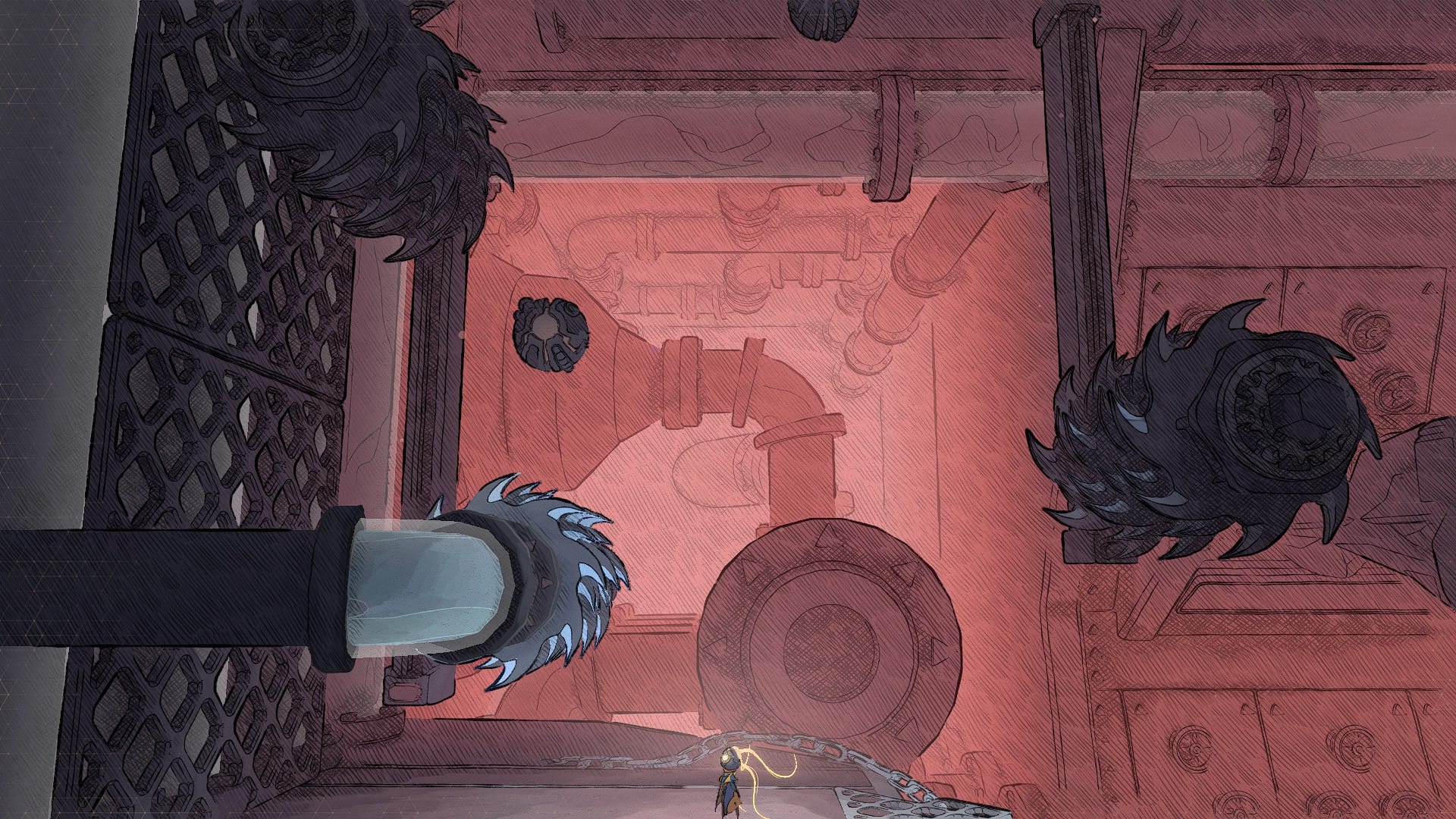 One of the more difficult platforming sections in the later-game